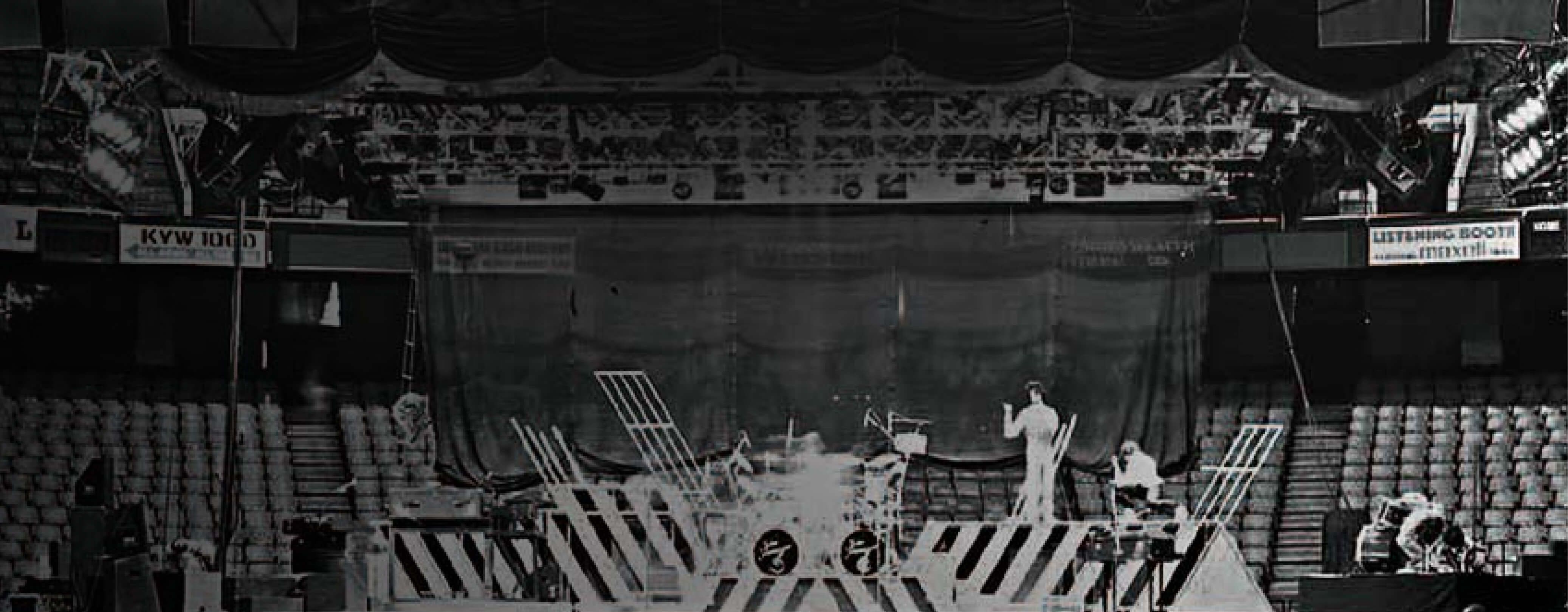 Live music concert with crowd